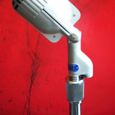Vintage RARE 1940's Shure Brothers 120 / 508A / 708A crystal microphone w period Atlas DS7 stand image 6