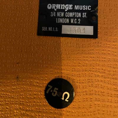 Orange 8x10 guitar cab 1973 | Reverb