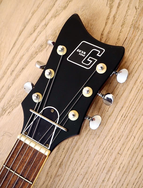 1960s Guyatone SG-12T Vintage Electric Guitar w/ Gold Foil