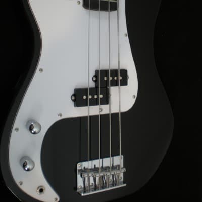 Harley Benton PB-20LH BK 2023 Gloss Black P-Bass - LEFTY for sale