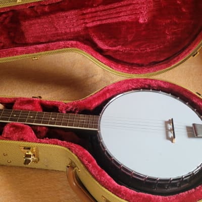 1970's Harmony 5 string Banjo - with new Tweed case - missing 5th tuner for sale