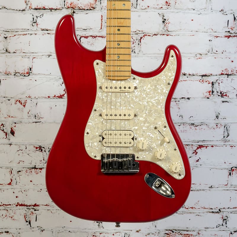 Fender 2000 Deluxe Fat Stratocaster HSS Electric Guitar, Transparent Red w/ Original Case x5216 (USED) image 1