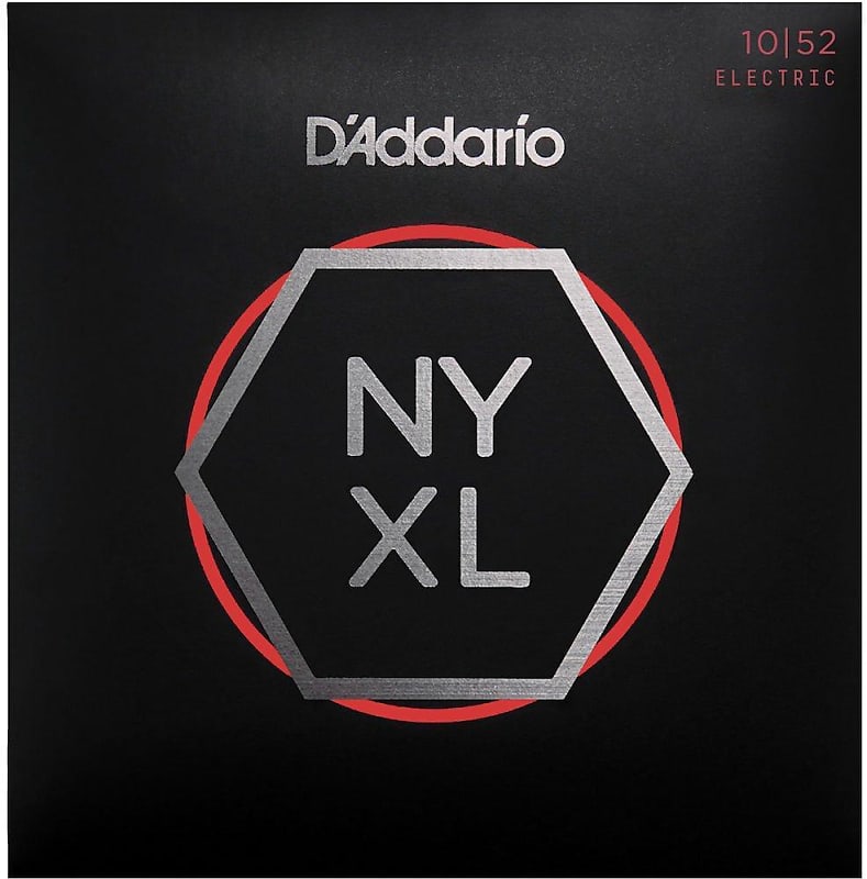 D'Addario NYXL1052 Nickel Wound Electric Guitar Strings, Light Top / Heavy Bottom, 10-52 image 1