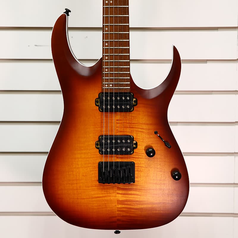 Ibanez RGA42FM-DEF Standard 2022 - Dragon Eye Burst Flat | Reverb