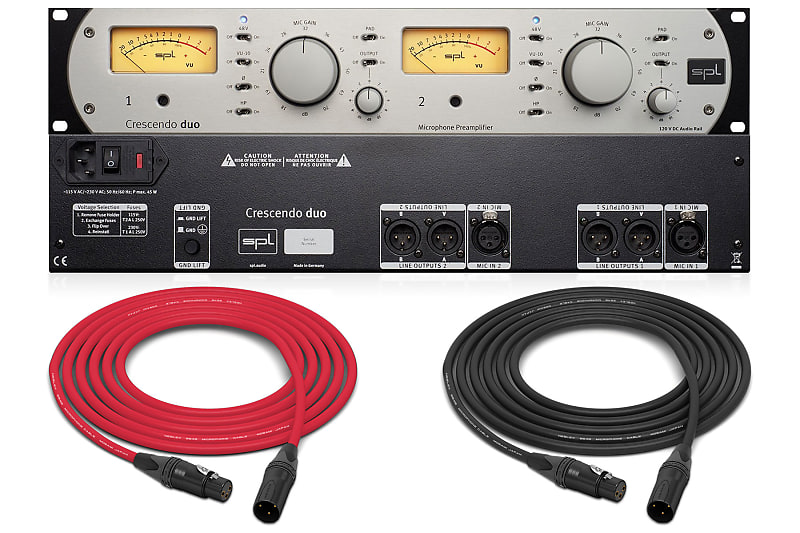 SPL Crescendo Duo | Two-Channel Microphone Preamplifier | Reverb
