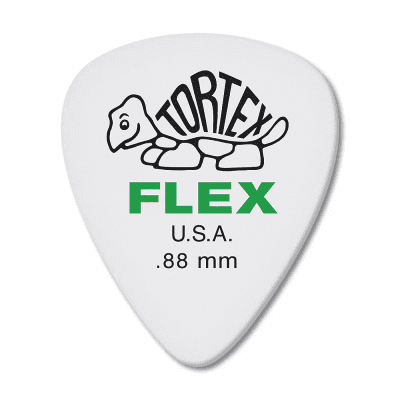 Dunlop 428P88 Tortex Flex Standard Medium Light .88mm Guitar Picks (12-Pack)