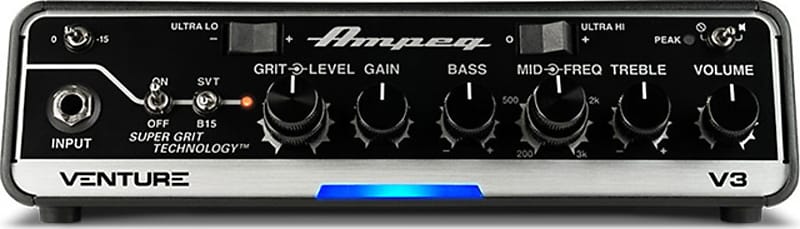 Ampeg V3 Venture Bass Head, 300W, Black image 1