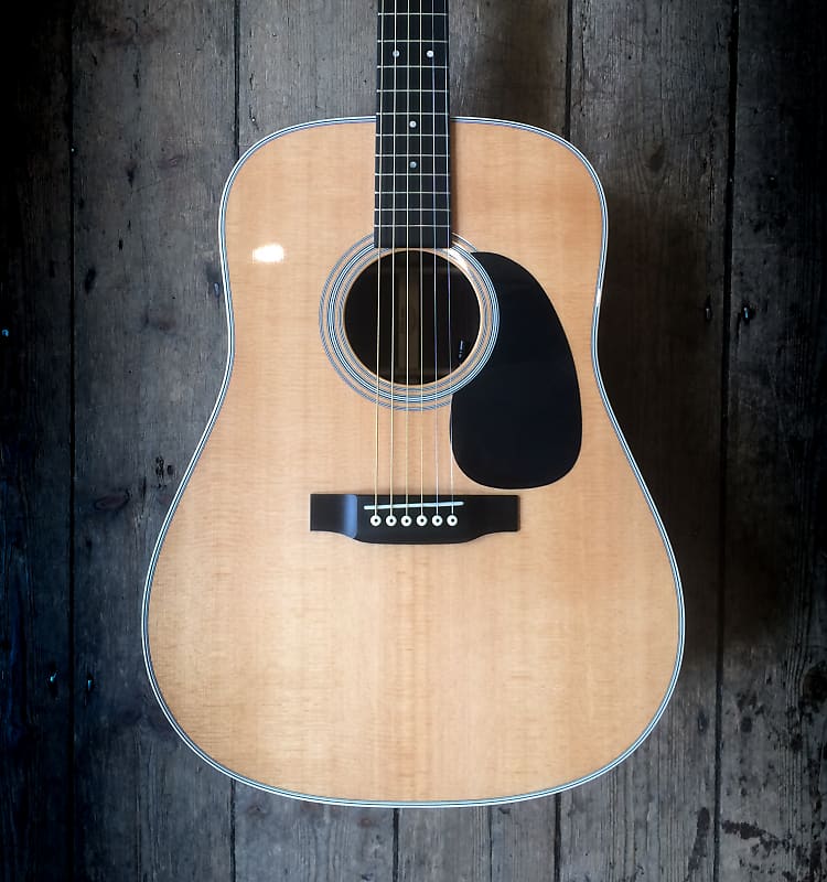 2011  Martin D28 P Acoustic Natural finish comes with a hard shell case image 1