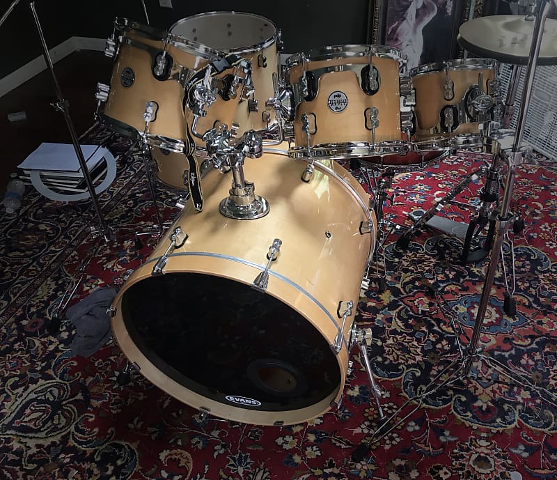 Beautiful custom PDP Drum set | Reverb