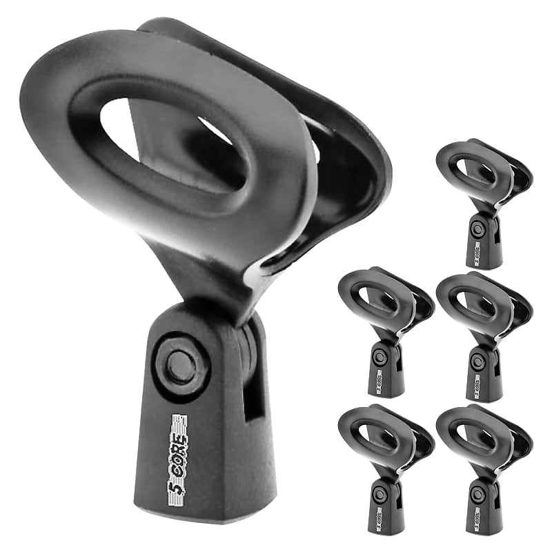 5 Core Microphone Holder 6 Pieces Universal Mic Clips with Reverb