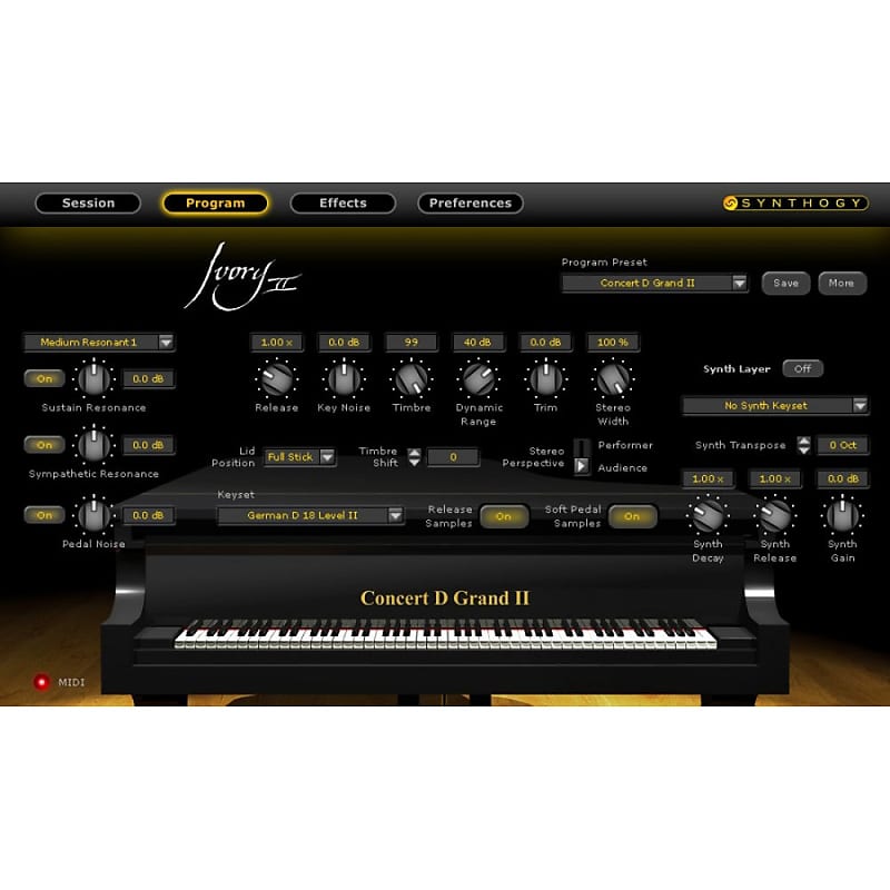 Synthogy Ivory II Grand Pianos (Boxed) | Reverb