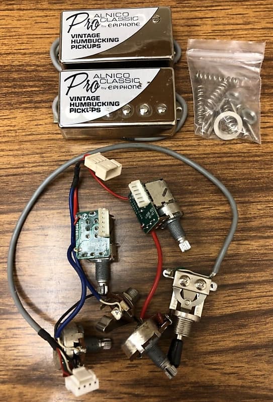 Epiphone Alnico Classic Chrome ProBucker Pickup Set With | Reverb