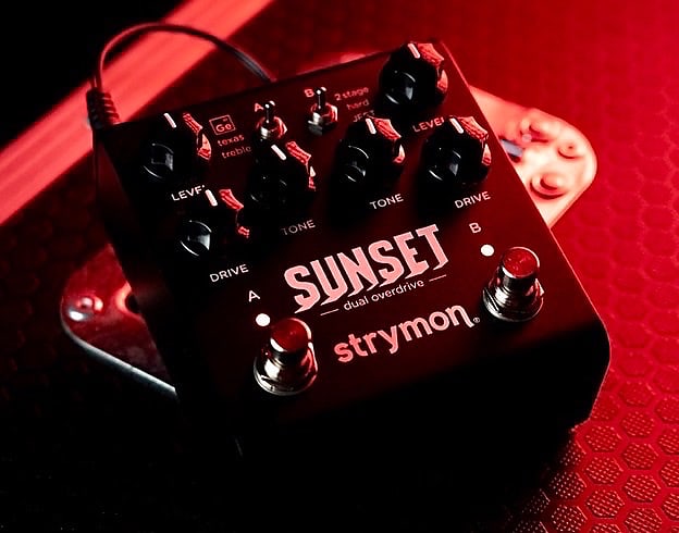 Strymon Sunset Midnight Edition Dual Overdrive Pedal Black Reverb