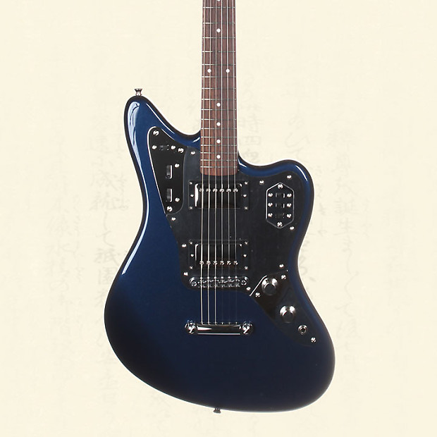 Fender Japan Limited Jaguar Hh Electric Guitar - Gun Metal Blue Jgs Gmb