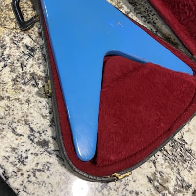 Video! 1981 Gibson Flying V - Bahama Blue image 16