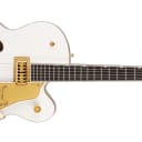 Gretsch G6136TG Players Edition Falcon Hollow Body with String-Thru Bigsby and Gold Hardware, Ebony Fingerboard, White