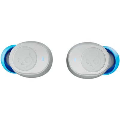 Skullcandy Jib True 2 In-Ear Wireless Earbuds, 32 Hr Battery, Microphone, Works with iPhone Android and Bluetooth Devices - Light Grey/Blue image 4