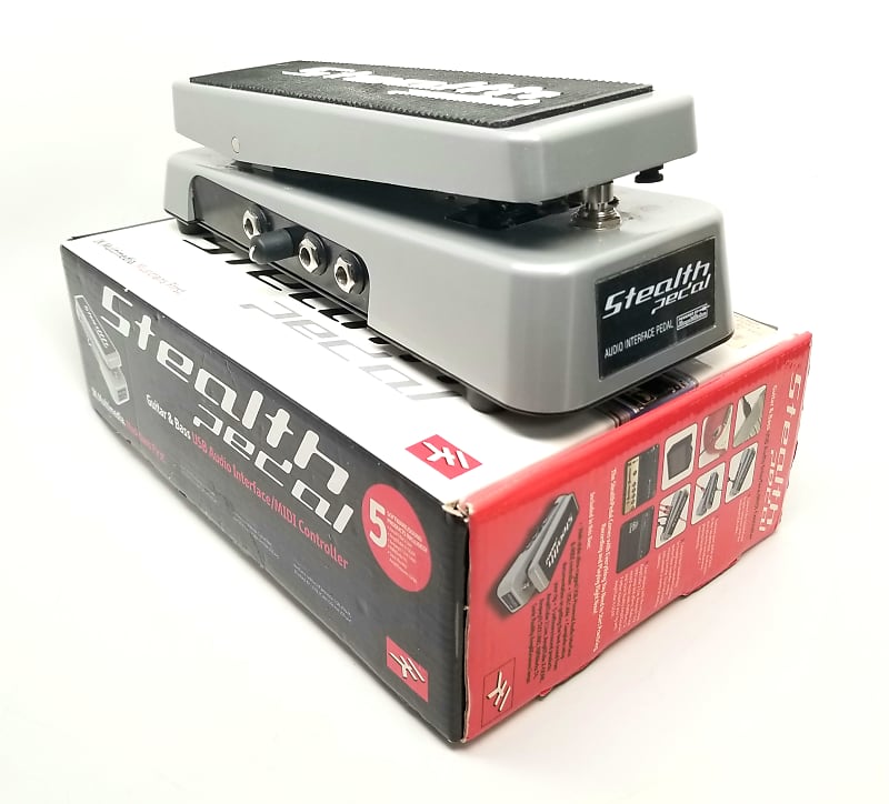 used IK Multimedia Stealth Pedal Guitar & Bass USB Audio Interface/Midi  Controller, Excellent Condition With Box & Paperwork!