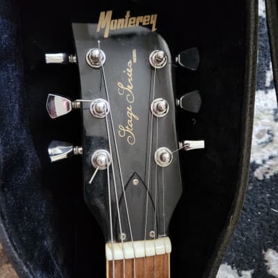 Monterey Les Paul Stage Series - hard case - bird eye burst - humbucker guitar image 5