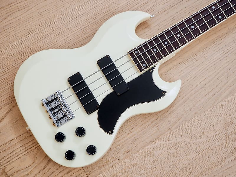 Edwards by ESP E-J-90MF J Luna Sea Signature SG Electric Bass White Japan