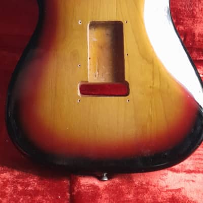 Fender Stratocaster 1963 Body sunburst factory refin image 13