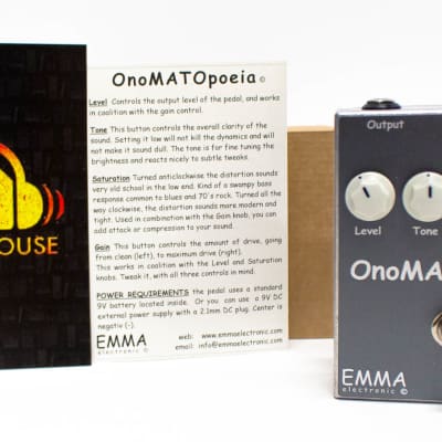 EMMA Electronic OnoMATOpoeia OM-1 Booster Overdrive Guitar Effect Pedal - NEW image 1