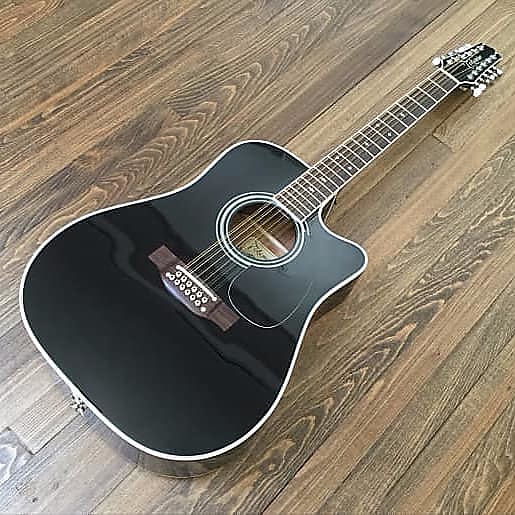 Takamine EF381SC 12-String Dreadnought Cutaway Acoustic-Electric Guitar image 4