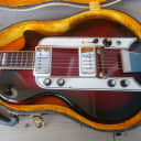 Vintage 1963  Airline (Supro, Valco) Town and Country Electric Guitar w/ Original Hardshell Case!
