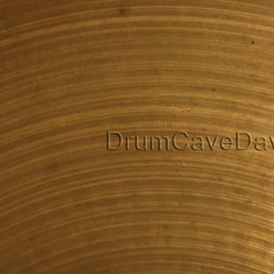 14" ZILDJIAN QUICK BEAT HI HAT CYMBALS, VINTAGE late 1970s HOLLOW LOGO, 1128 & 1202 grams image 3