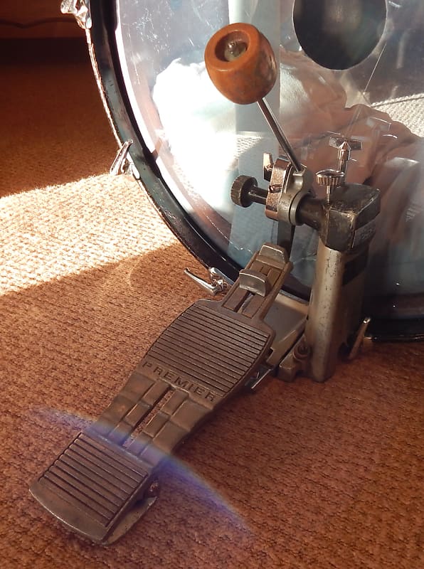 Premier 252 Bass Drum Pedal With Two Beaters 1980s Silver Reverb
