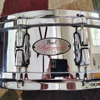5x14 Pearl Reference Seamless Cast Steel Snare Drum | Reverb