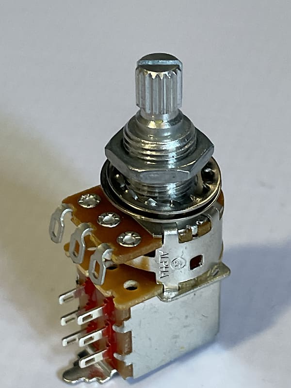 NEW - Allparts Alpha 250K Push Pull Potentiometer Audio Taper Split-Shaft EP-0285 image 1
