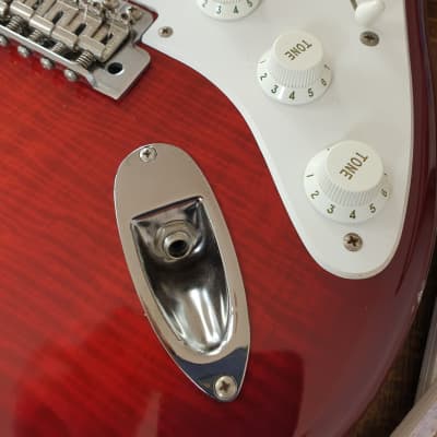 Fender ST 58 VM. MIJ, 'Order Made' '92 - Foto flame  red image 9