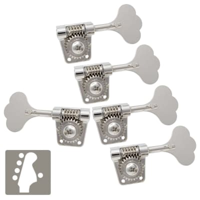 NEW Gotoh Res-O-Lite GB528 Vintage Style Bass 4-in-Line Set LEFT HANDED -  NICKEL