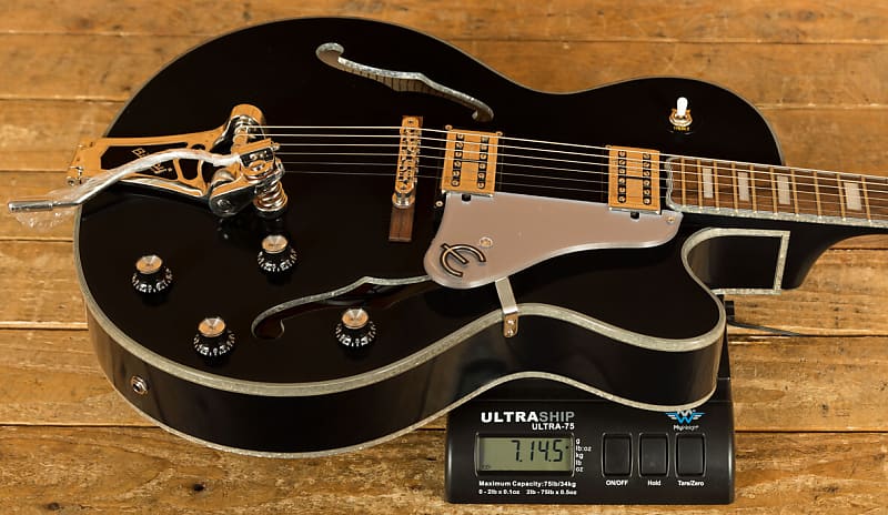 Epiphone Emperor Swingster | Black Aged Gloss | Reverb