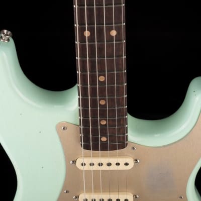 Fender Custom Shop Roasted 1960 Stratocaster Relic Birdseye Maple Aged Surf Green image 3