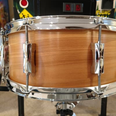 Summit Solid Beech Wood 6x14 Snare Drum. MINT. N&C, Noble Cooley, Slingerland Radio King, Select Craviotto, Sonor, DW, Ludwig, Tama, Star Series, 6x14 Solid Beech Wood Snare 2020 - Natural image 4
