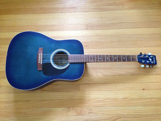 Art & Lutherie Cedar Blue Acoustic-Electric w/ Case | Reverb