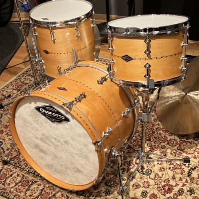 Craviotto 12/14/20 solid maple drum set from 2013. Craviotto office kit image 1