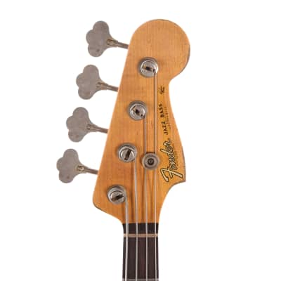 Fender Custom Shop Time Machine 1961 Jazz Bass Heavy Relic Aged Olympic White (Serial #CZ569135) image 6