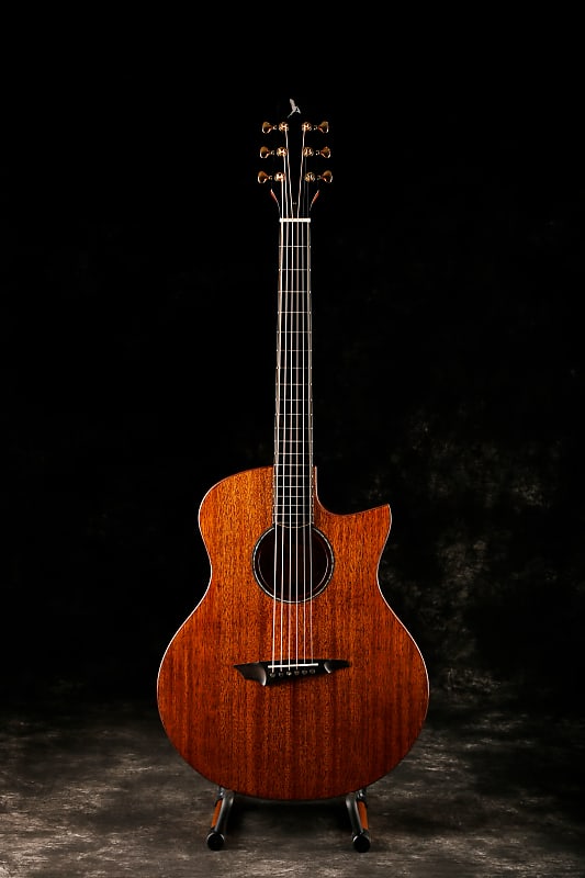 Avian Songbird 2A Natural All-solid Handcrafted African Mahogany Acoustic Guitar imagen 1