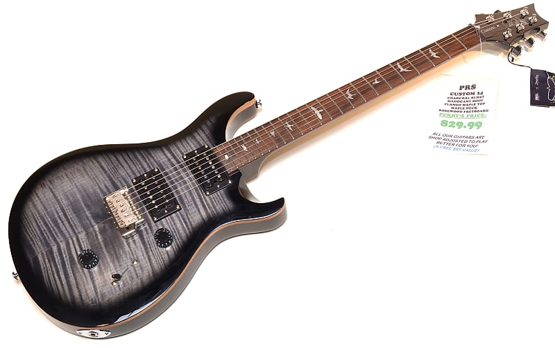 PRS SE Custom ブラックエレキギター PRS SE Custom24 Faded Gray Black Burst エレキギター ポール