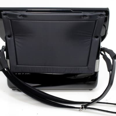 Accordion strap buckle covers -  black elastic image 4