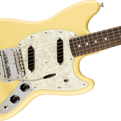2022 Fender American Performer Mustang Rosewood Fingerboard Antique White image 1