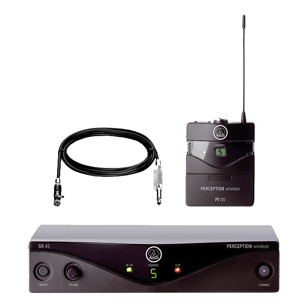 AKG WMS45 Perception Wireless Instrument Microphone System (Band A) image 1