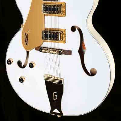 Gretsch G5422GLH Electromatic Classic Hollow Body Double-Cut with Gold Hardware, Left-Handed, Laurel Fingerboard, Snowcrest White (945) image 1
