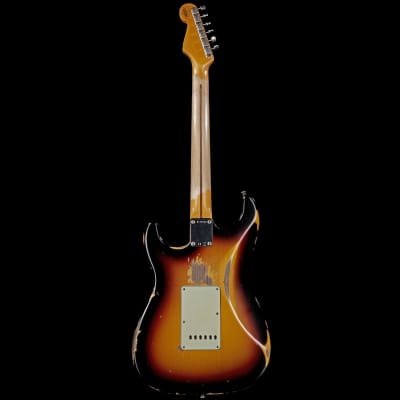 Fender Custom Shop Alley Cat Stratocaster 2.0 Heavy Relic HSS Vintage Trem Maple Board 3-Tone Sunbur image 6