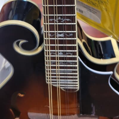 Gold Tone GM-35 F Style Mandolin with case - Tobacco Sunburst image 9