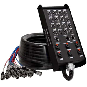 Seismic Audio SAPSNS-16-3x6x50 16-Channel XLR Snake Cable for PreSonus 16.4.2 Mixer - 50'