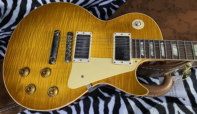 NEW! 2023 Gibson Custom Shop 1959 Les Paul - Double Dirty Lemon - Authorized Dealer - Hand Picked Killer Flame Top VOS - Only 8.7 lbs - G02748 image 1